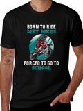Born to Ride Dirt Bikes Graphic T-Shirt
