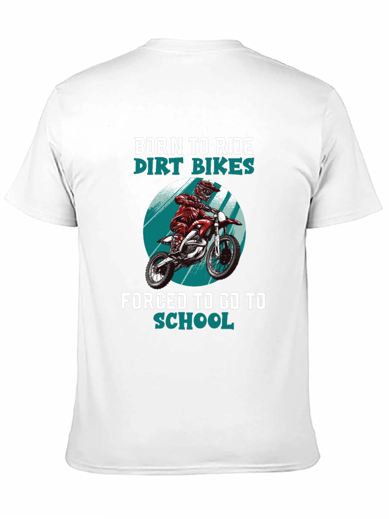 Born to Ride Dirt Bikes Graphic T-Shirt