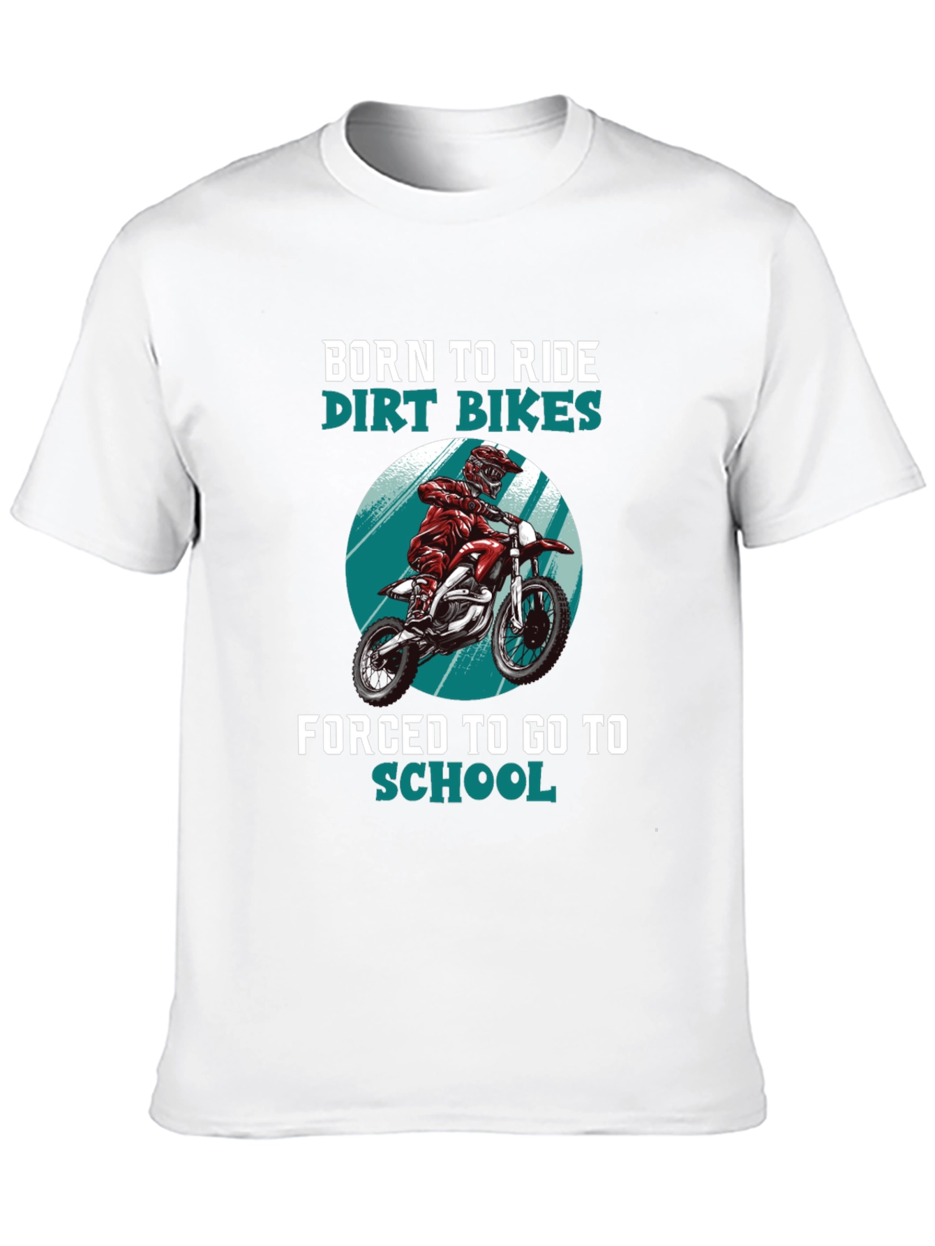 Born to Ride Dirt Bikes Graphic T-Shirt