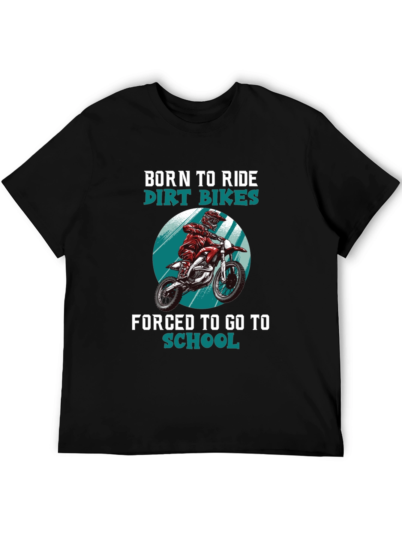 Born to Ride Dirt Bikes Graphic T-Shirt