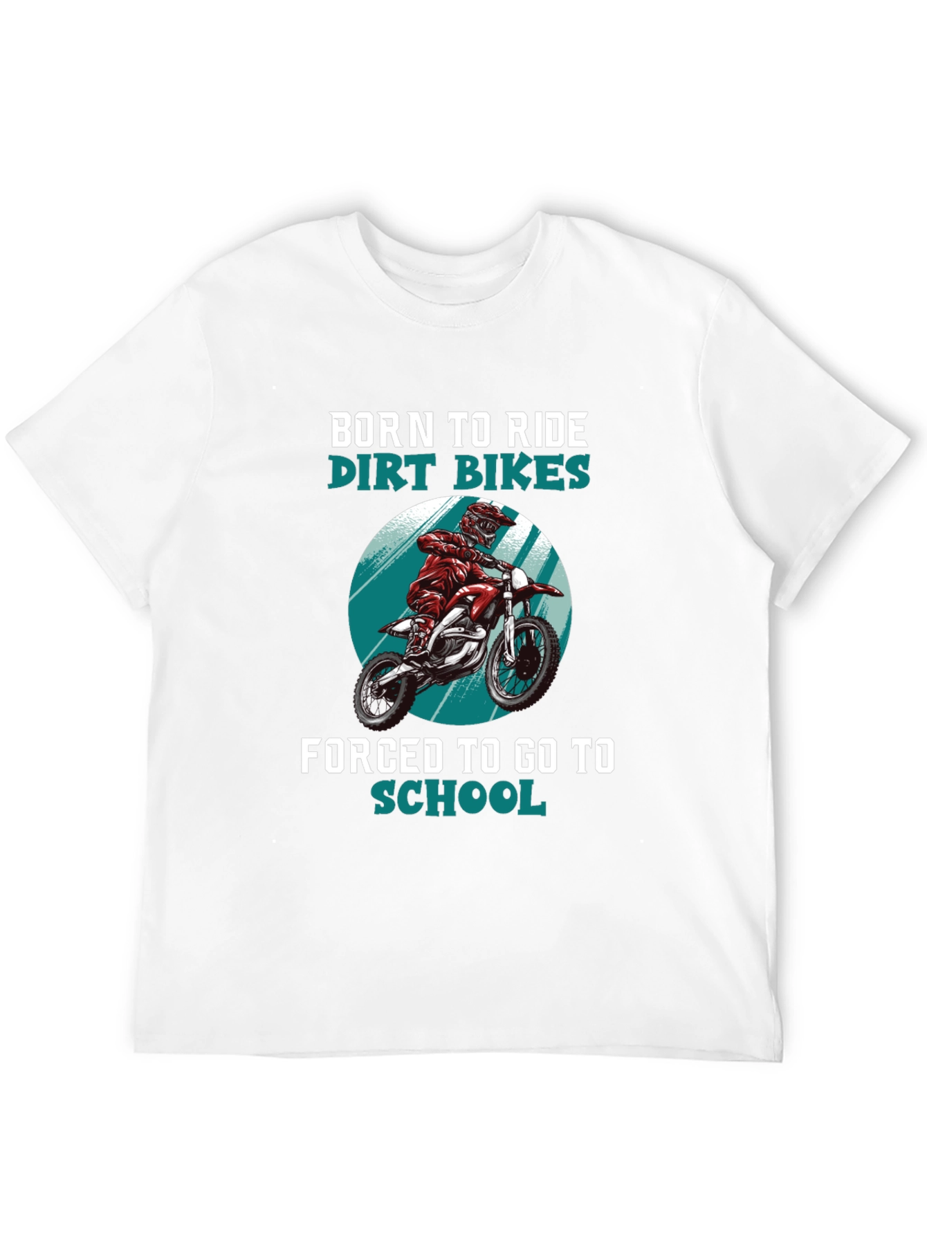 Born to Ride Dirt Bikes Graphic T-Shirt