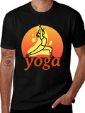 Yoga Graphic Tee - Unisex Black T-Shirt