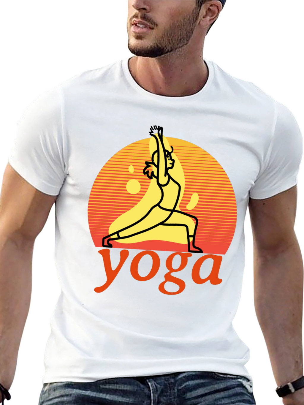 Yoga Graphic Tee - Unisex Black T-Shirt