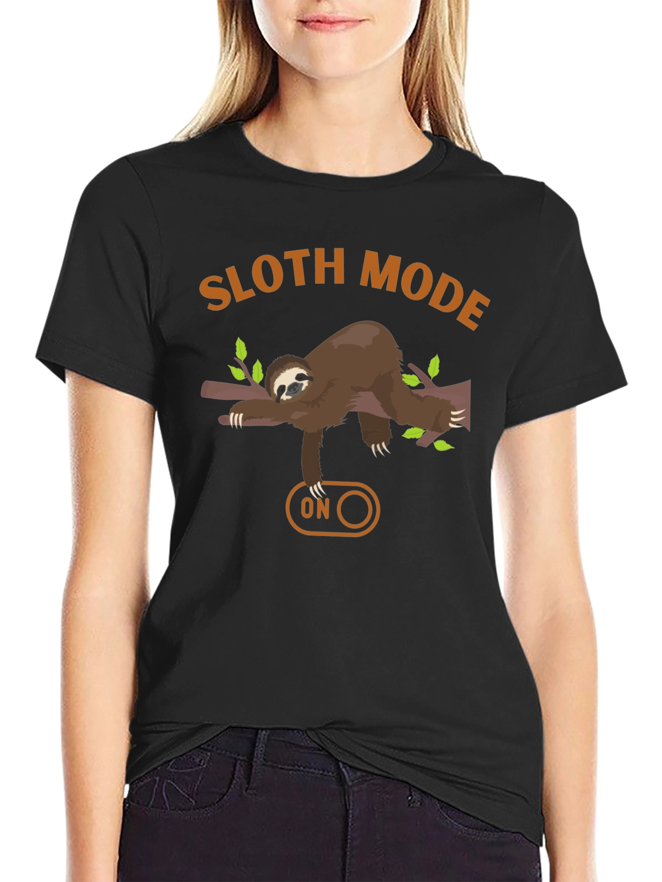 Sloth Mode On Graphic Tee - Relaxed Fit