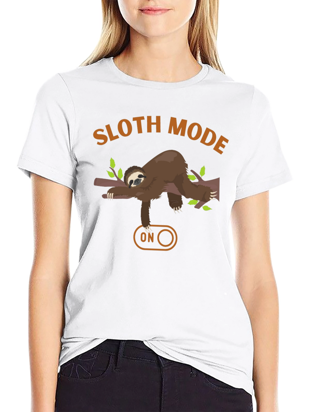 Sloth Mode On Graphic Tee - Relaxed Fit
