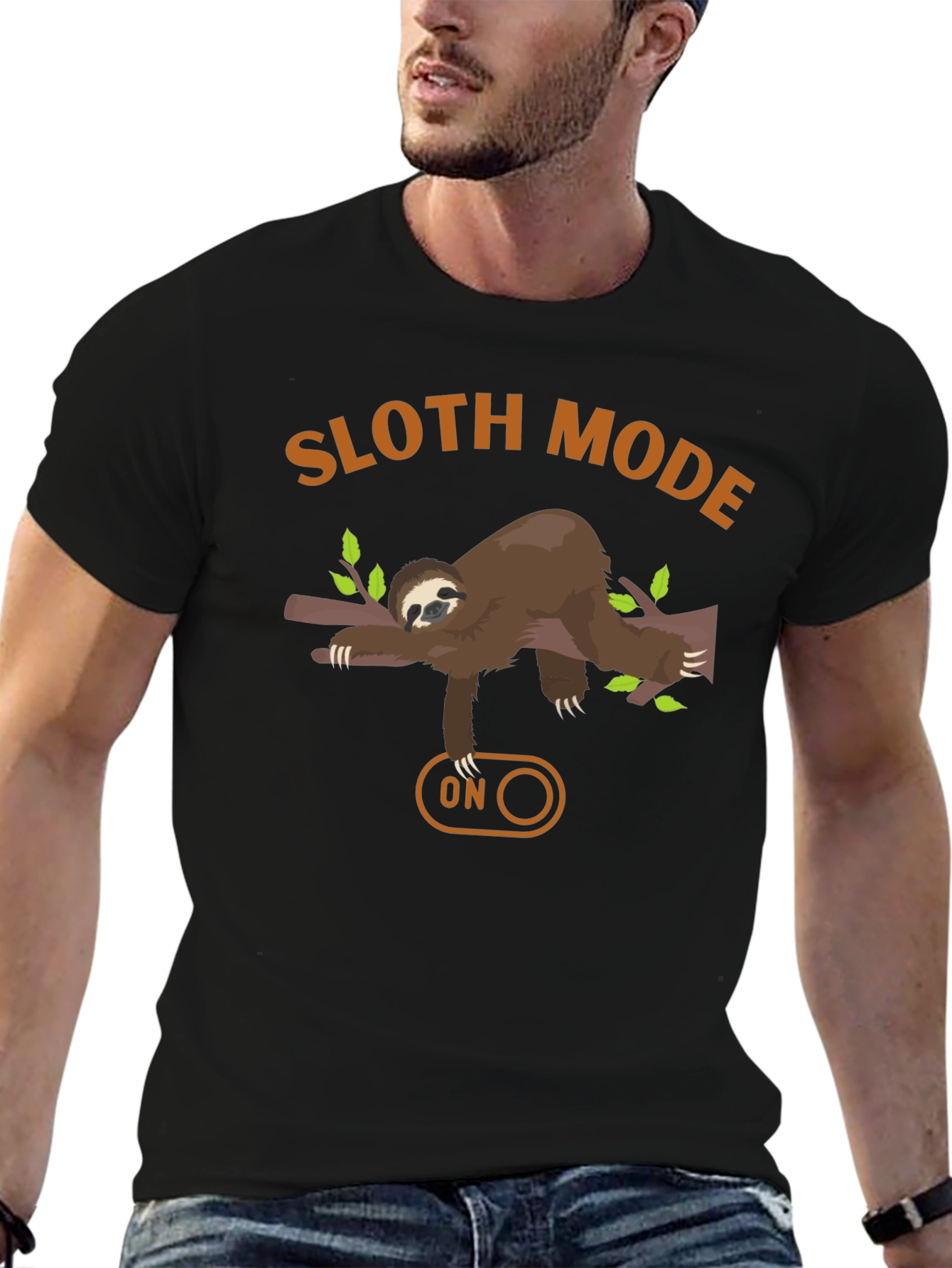 Sloth Mode On Graphic Tee - Relaxed Fit