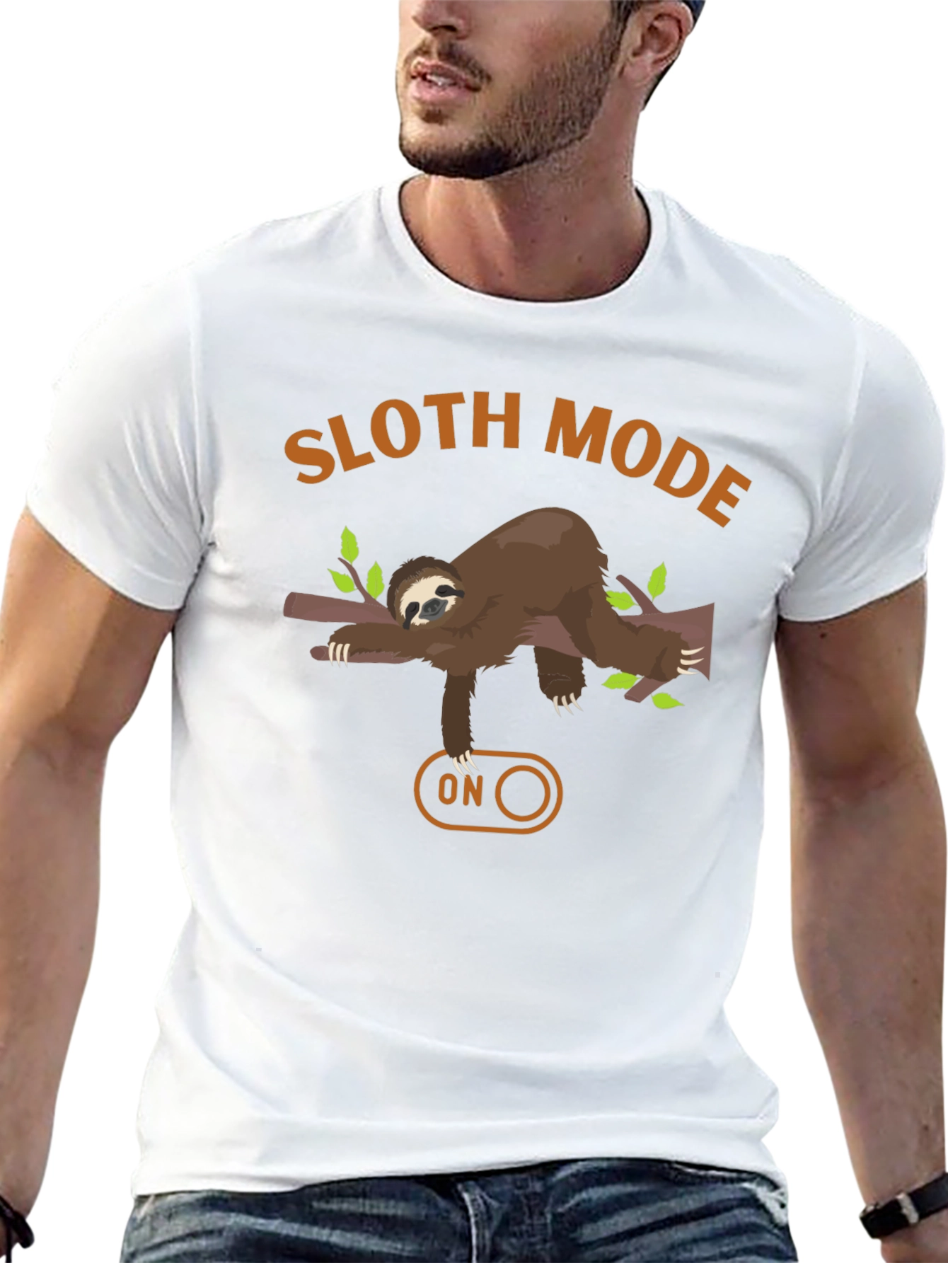 Sloth Mode On Graphic Tee - Relaxed Fit