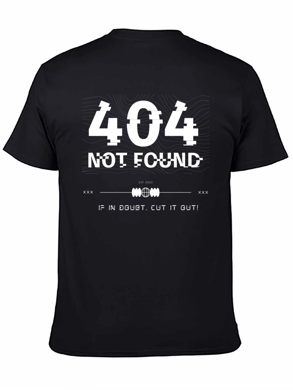 404 Not Found Graphic Tee - Black