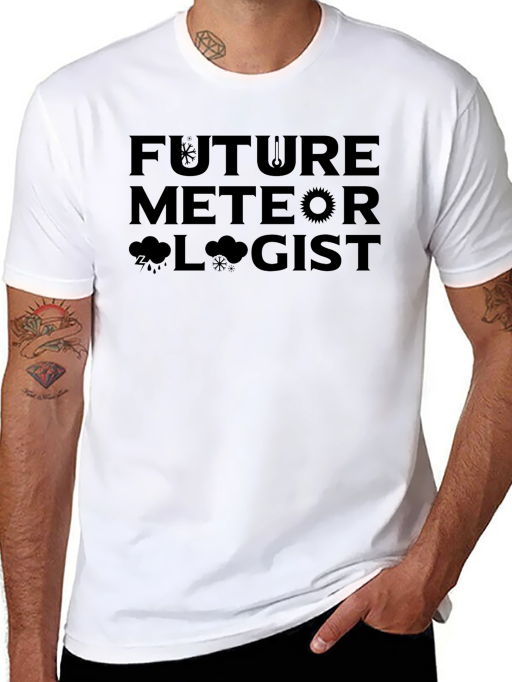 Future Meteorologist Black T-Shirt