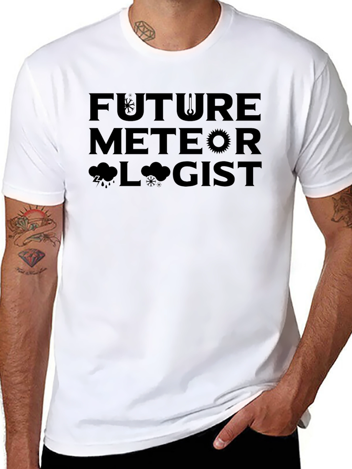 Future Meteorologist Black T-Shirt