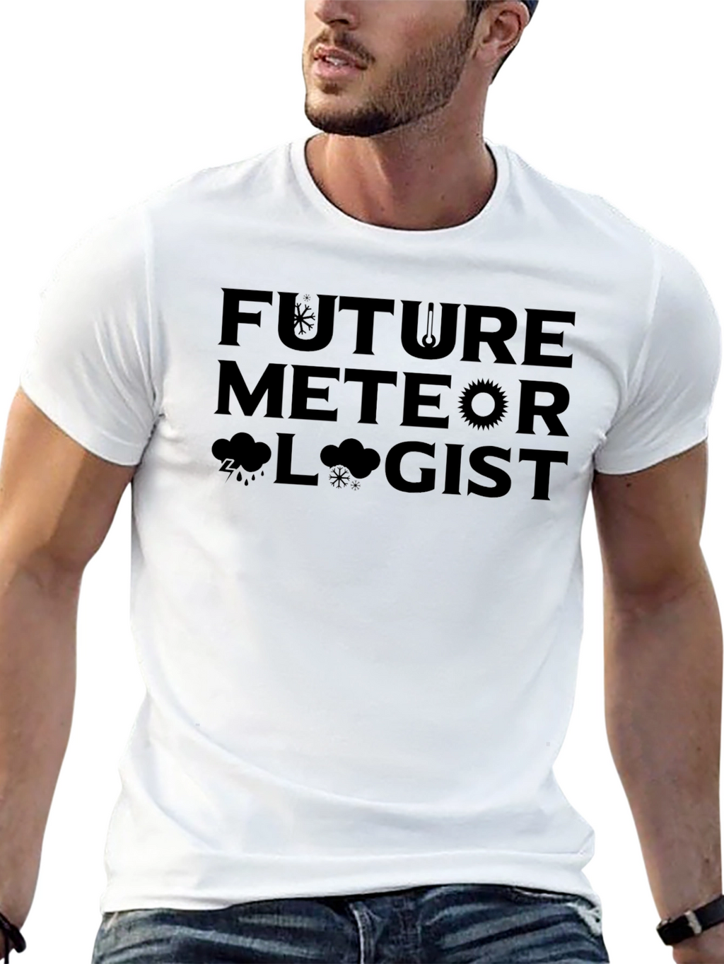 Future Meteorologist Black T-Shirt