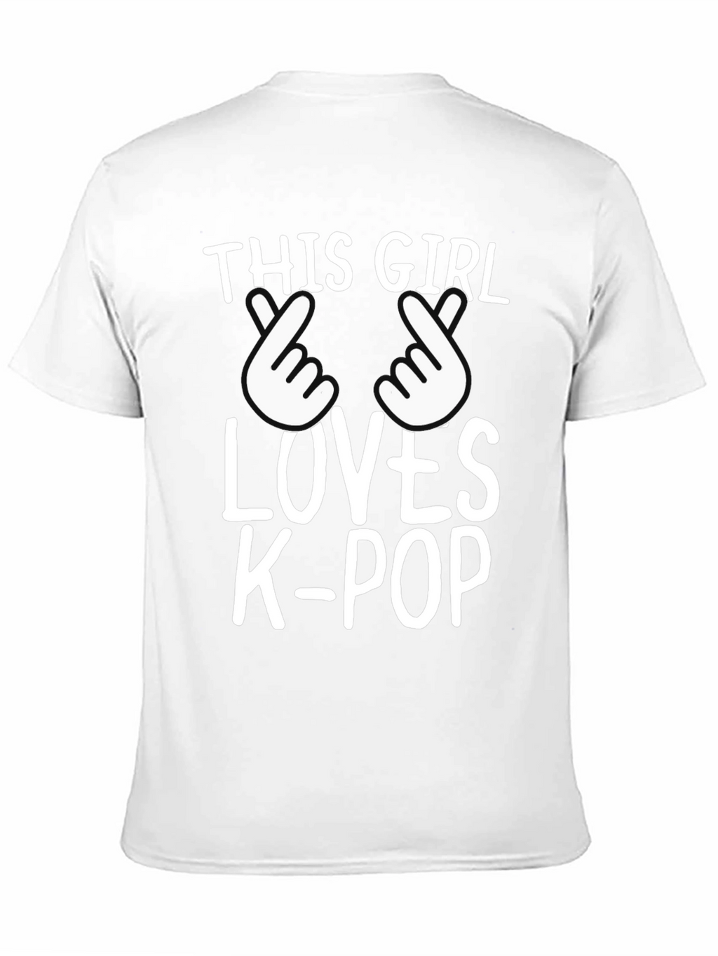 K-Pop Fan T-Shirt: This Girl Loves K-Pop Black Tee