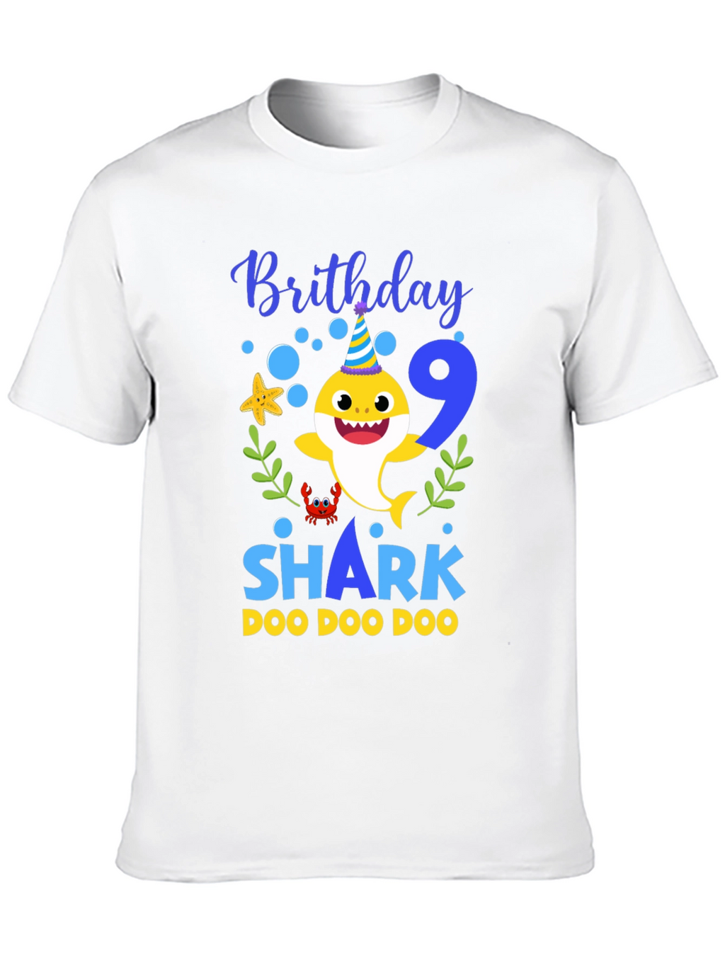 Baby Shark Birthday T-Shirt - Number 9