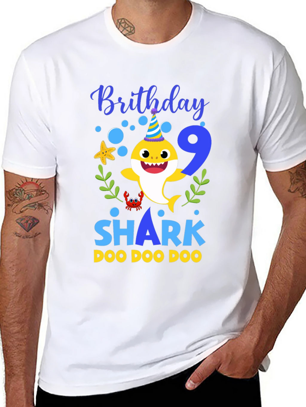 Baby Shark Birthday T-Shirt - Number 9
