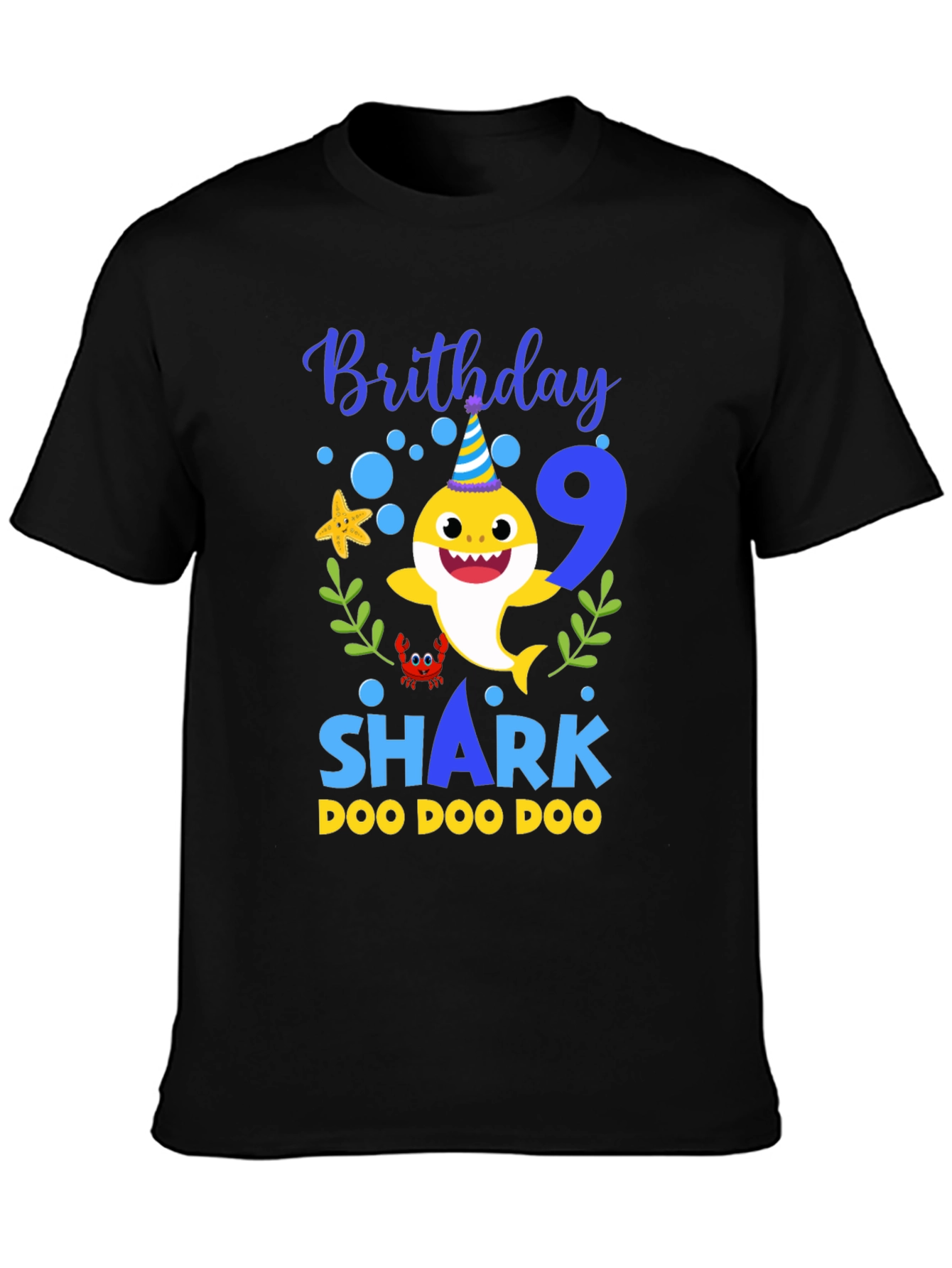 Baby Shark Birthday T-Shirt - Number 9