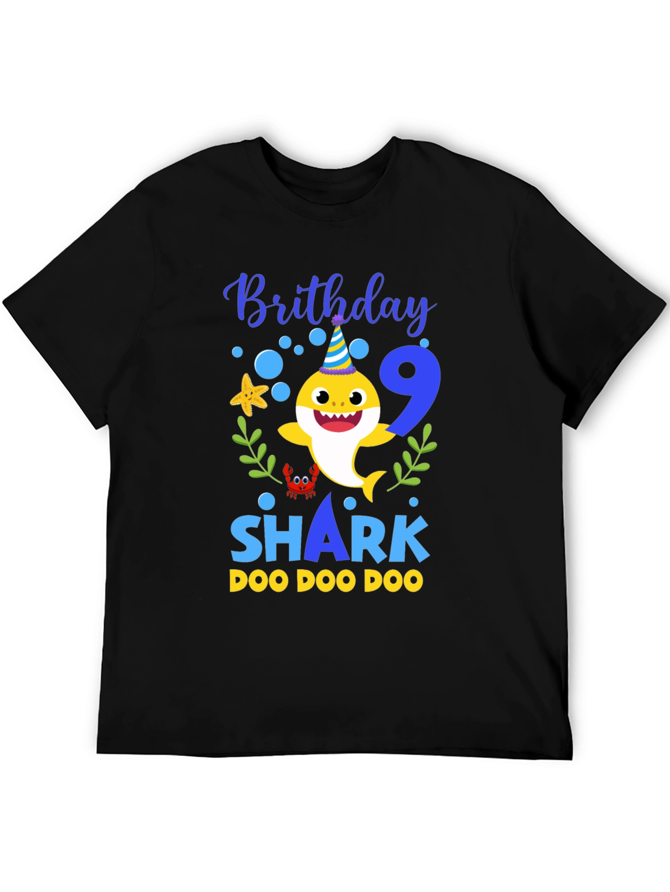 Baby Shark Birthday T-Shirt - Number 9