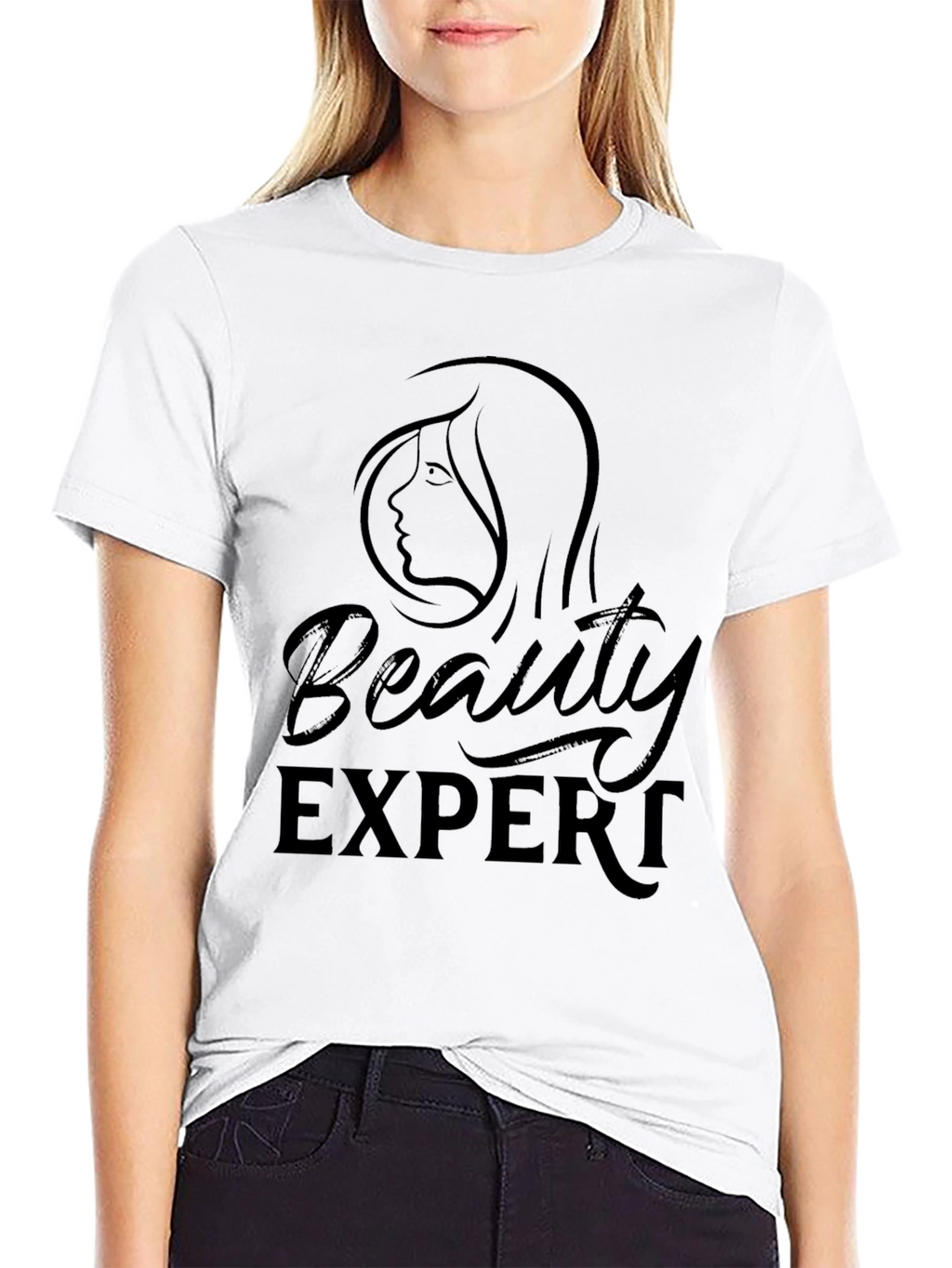Beauty Expert Black Graphic Tee