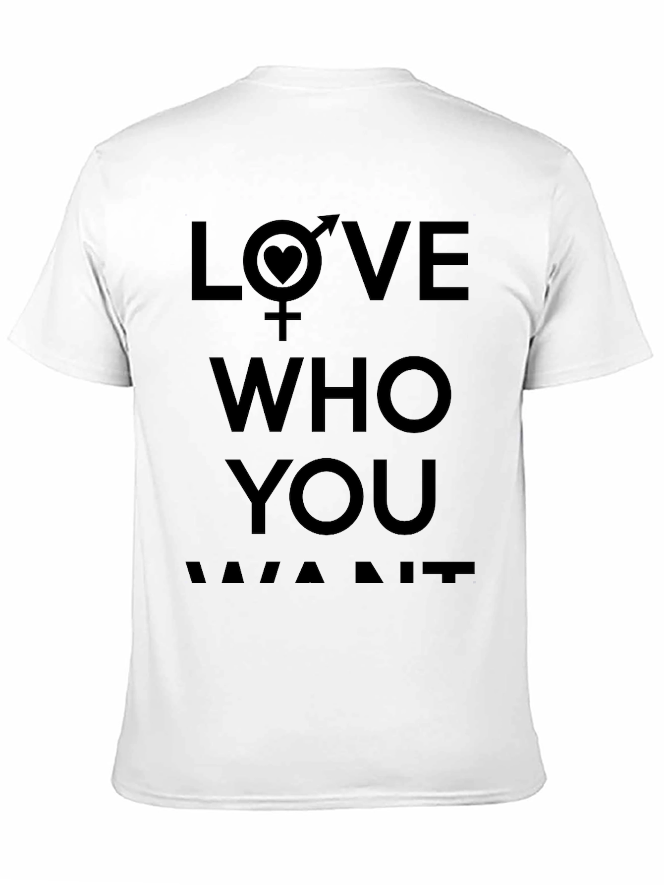 Love Who You Want Black T-Shirt