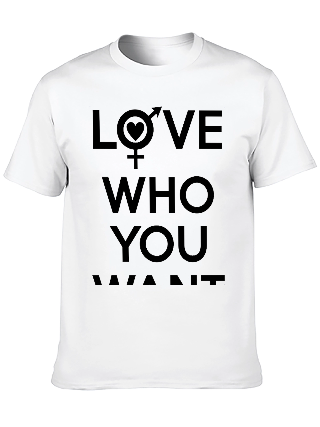 Love Who You Want Black T-Shirt