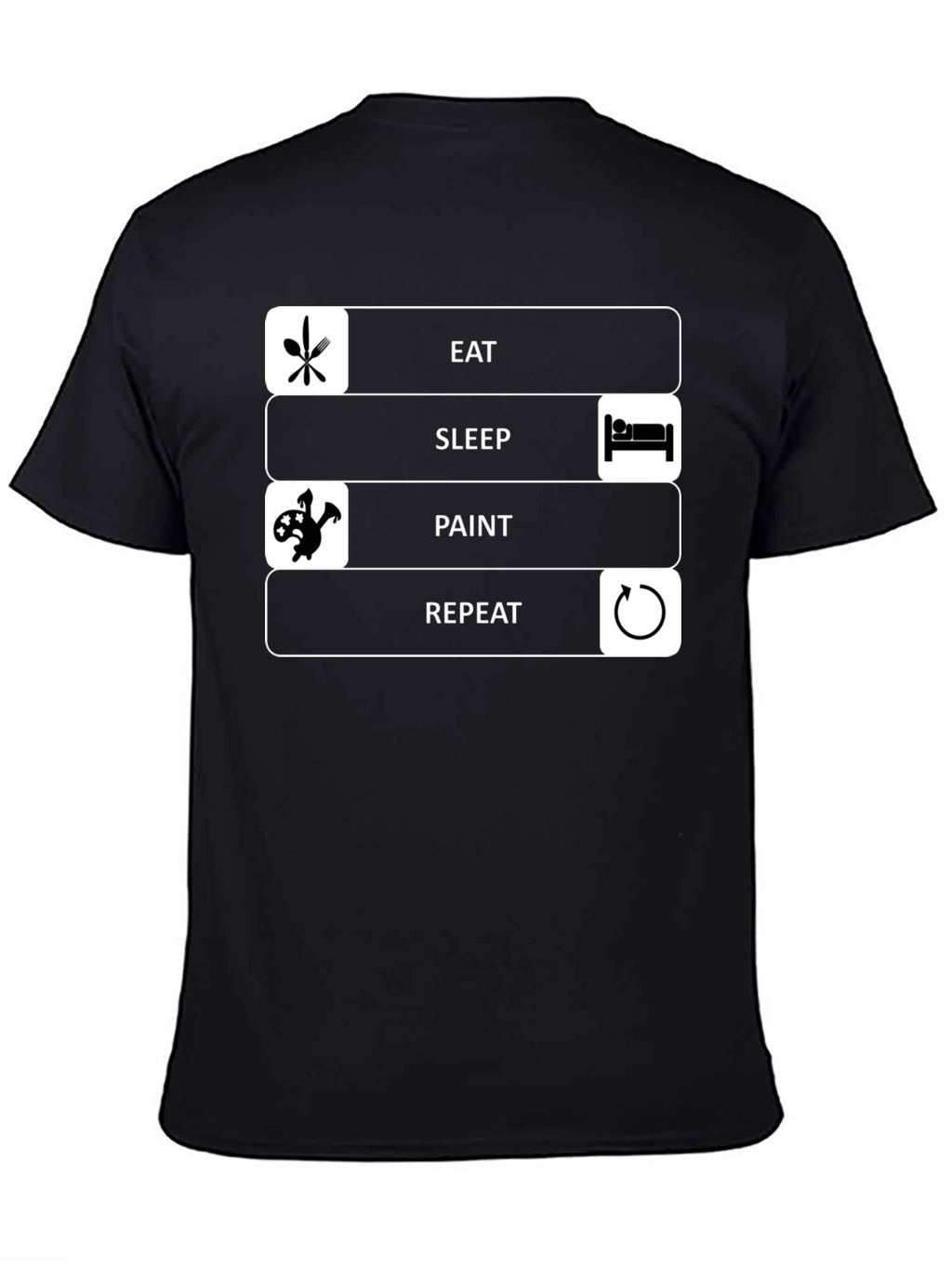 Eat Sleep Paint Repeat Graphic Tee