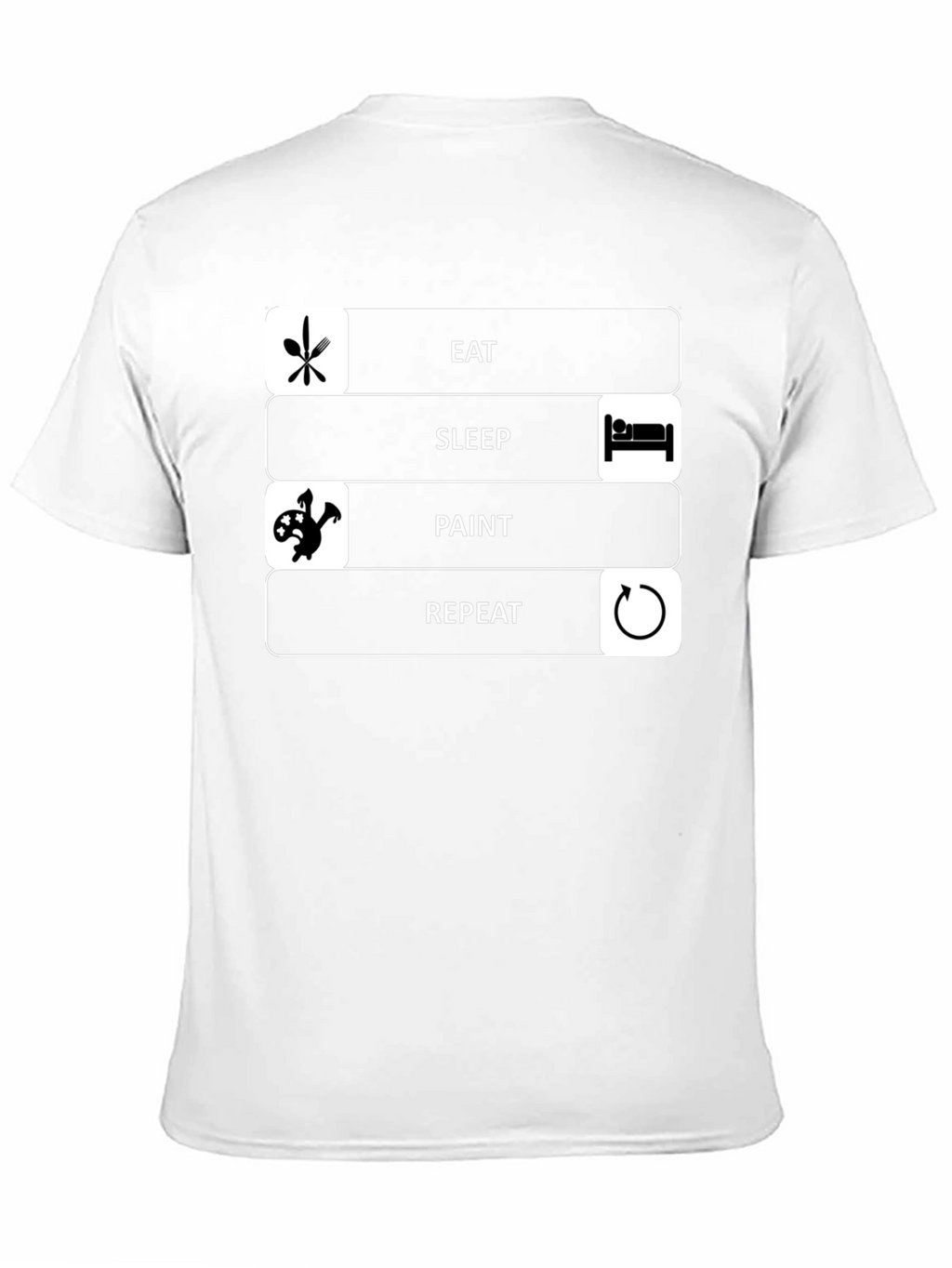 Eat Sleep Paint Repeat Graphic Tee