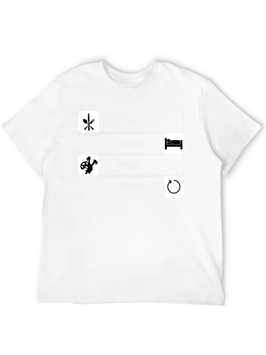 Eat Sleep Paint Repeat Graphic Tee