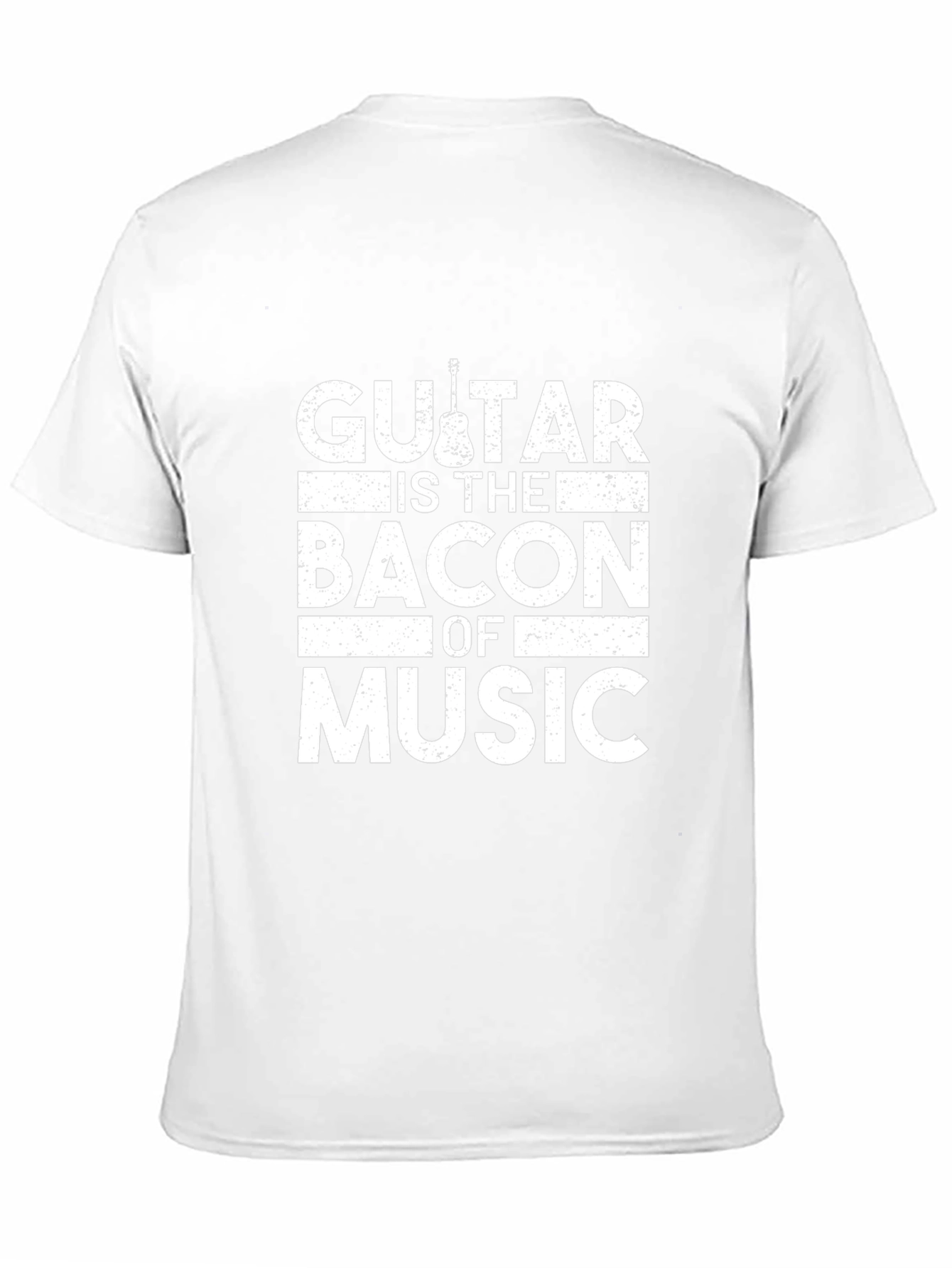 Guitar is The Bacon of Music Black T-Shirt