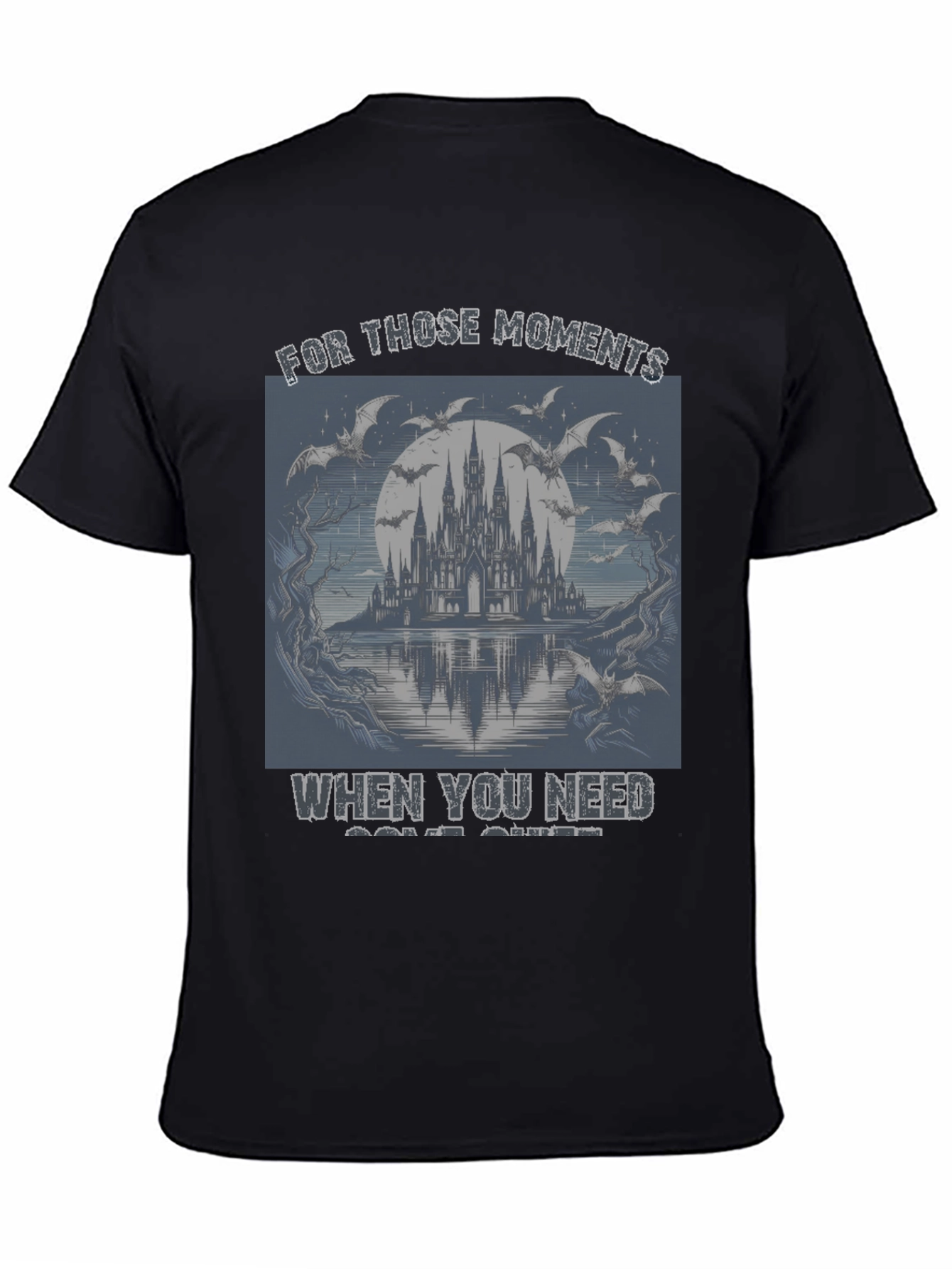 Gothic Castle Bats T-Shirt - For Those Moments You Need