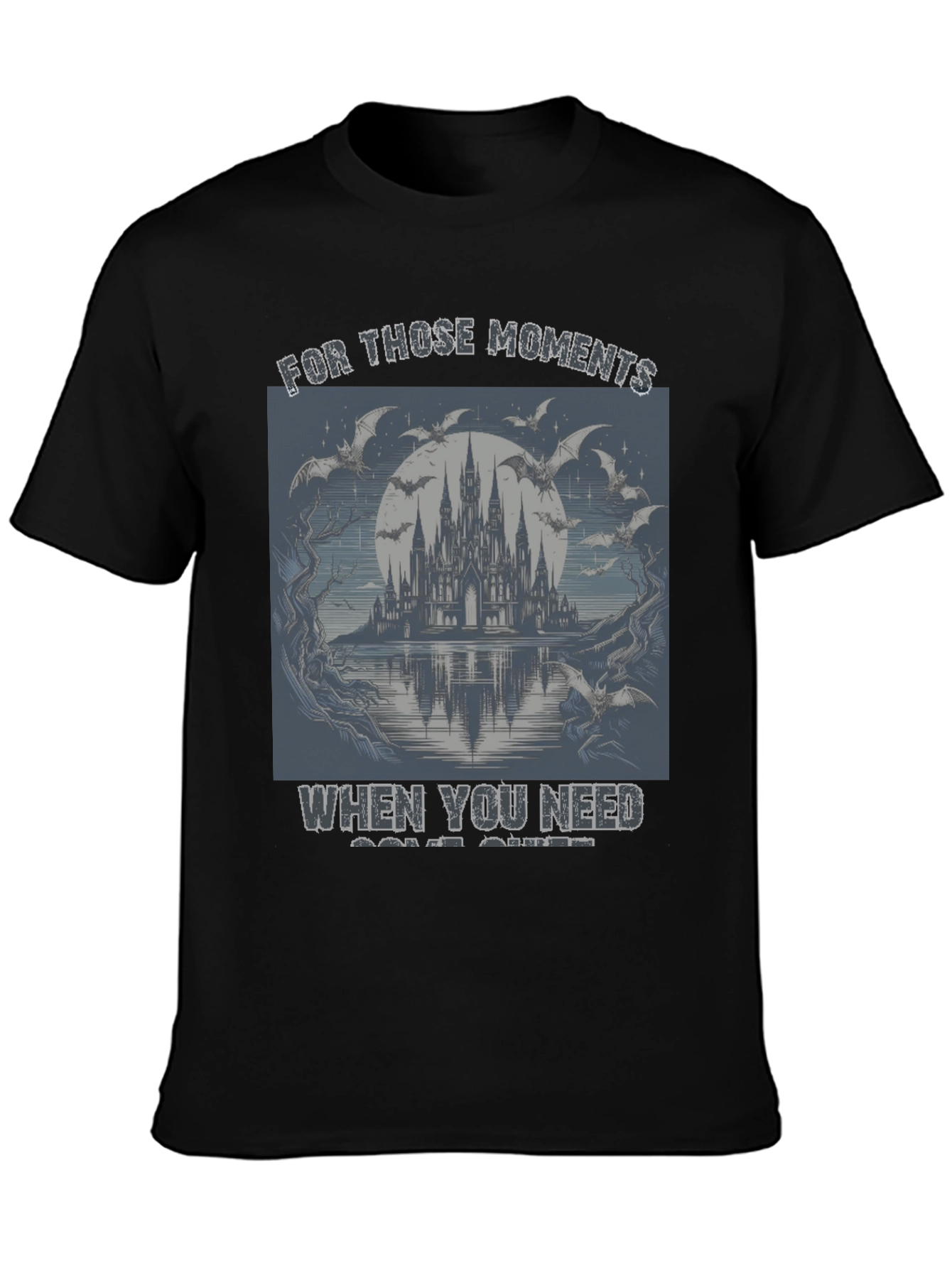 Gothic Castle Bats T-Shirt - For Those Moments You Need