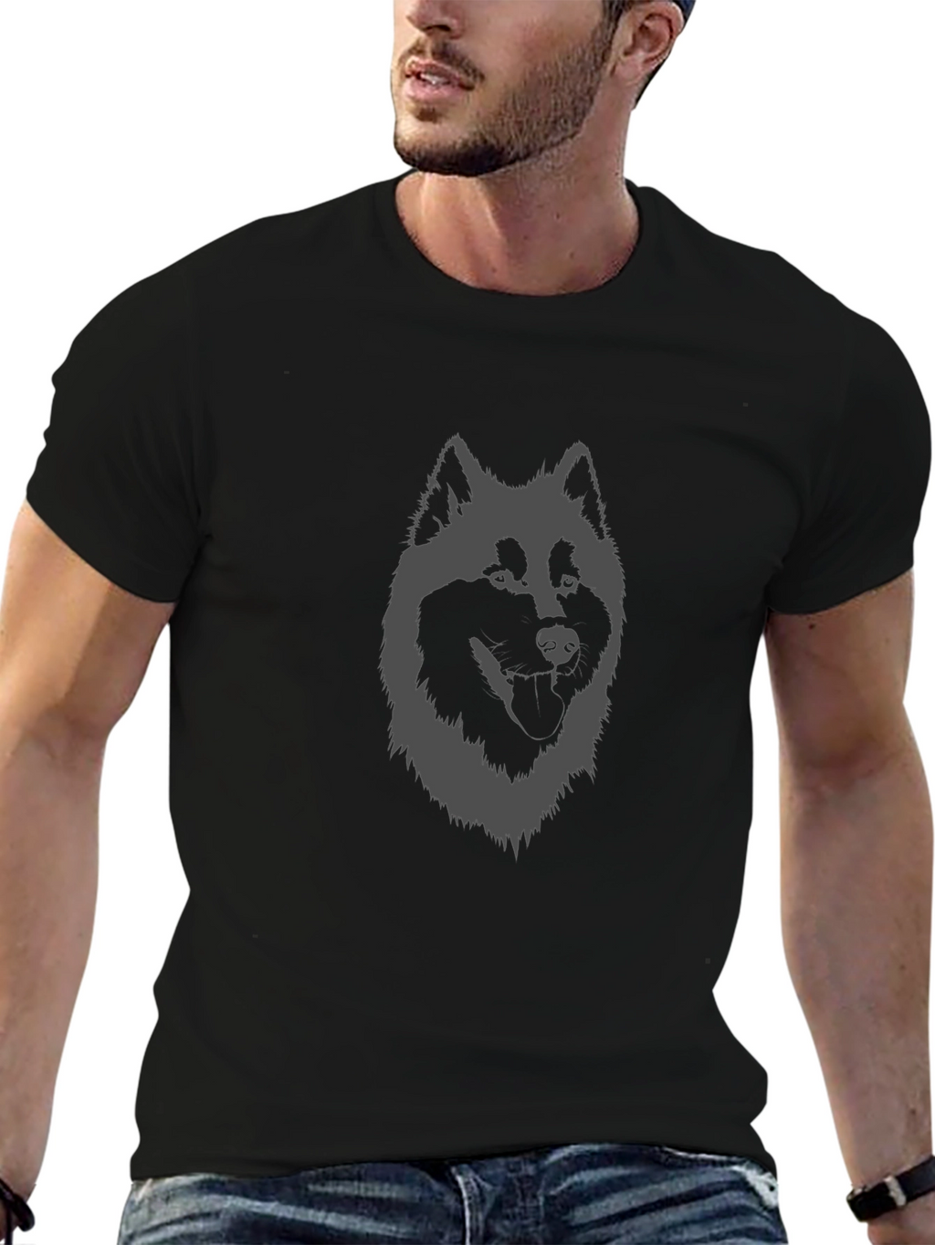 Wolf Graphic Print Tee - Stylish & Comfortable