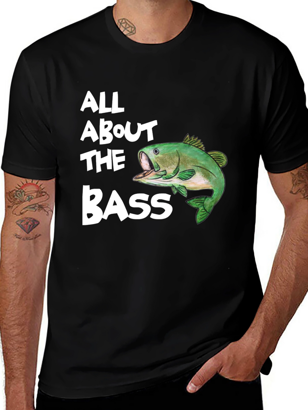 All About the Bass T-Shirt - Fishing Tee