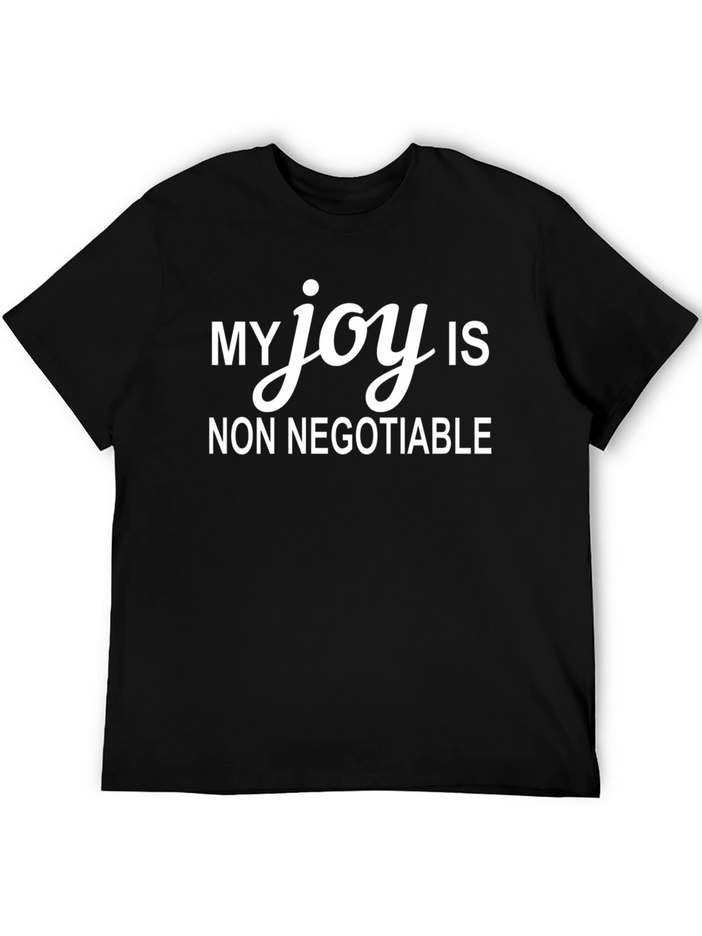 My Joy is Non Negotiable Black Graphic Tee