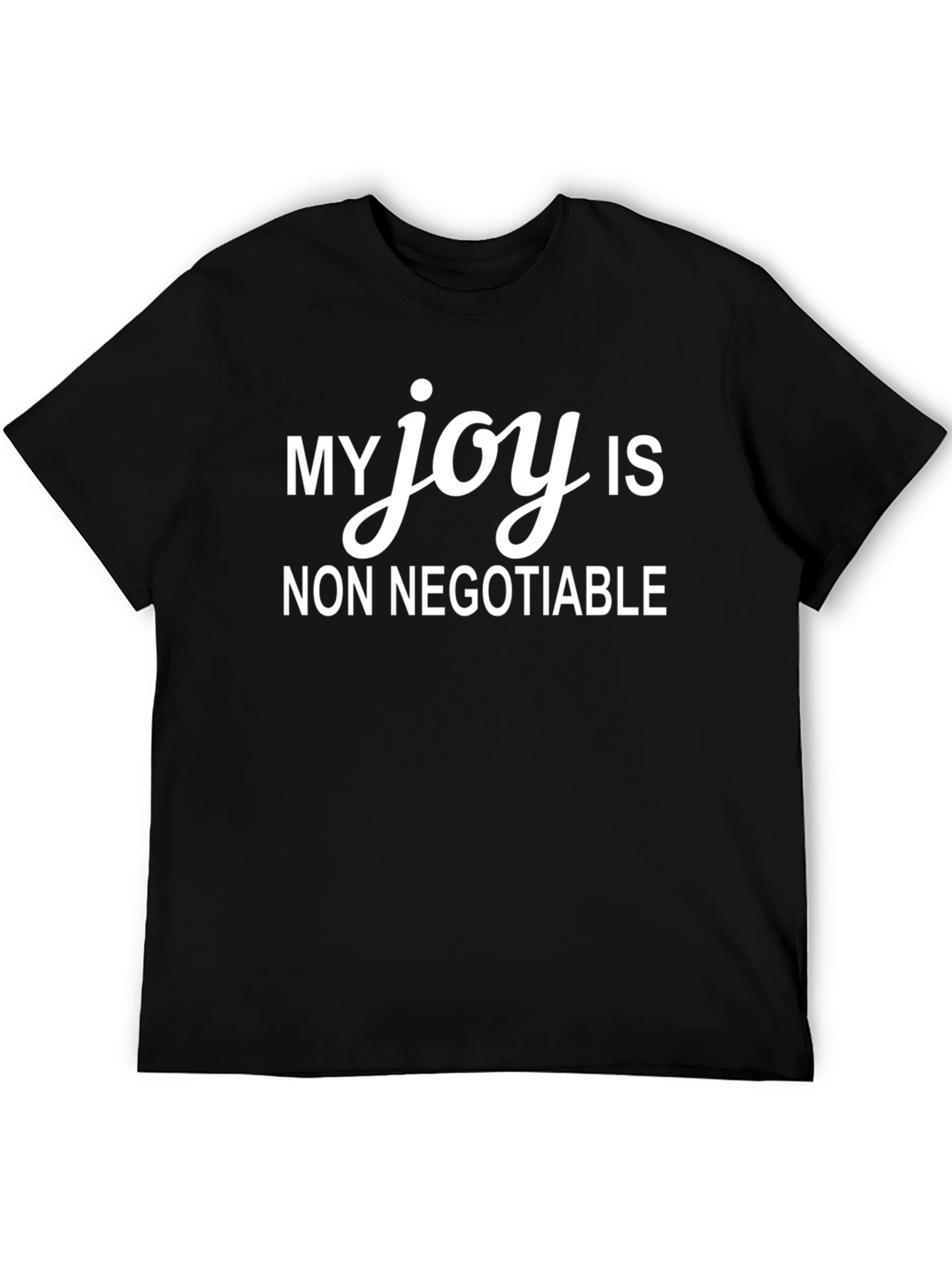 My Joy is Non Negotiable Black Graphic Tee