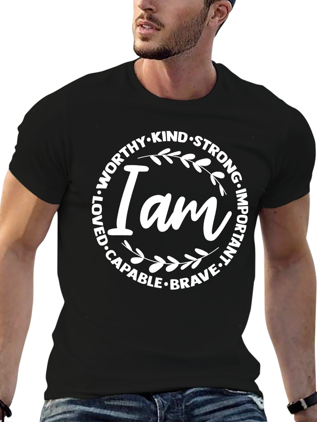 I Am Worthy Kind Strong Graphic Tee