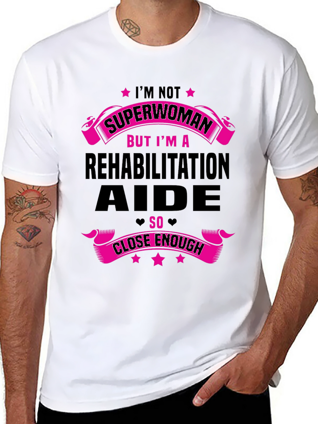Rehabilitation Aide T-Shirt - Superwoman Funny Gift