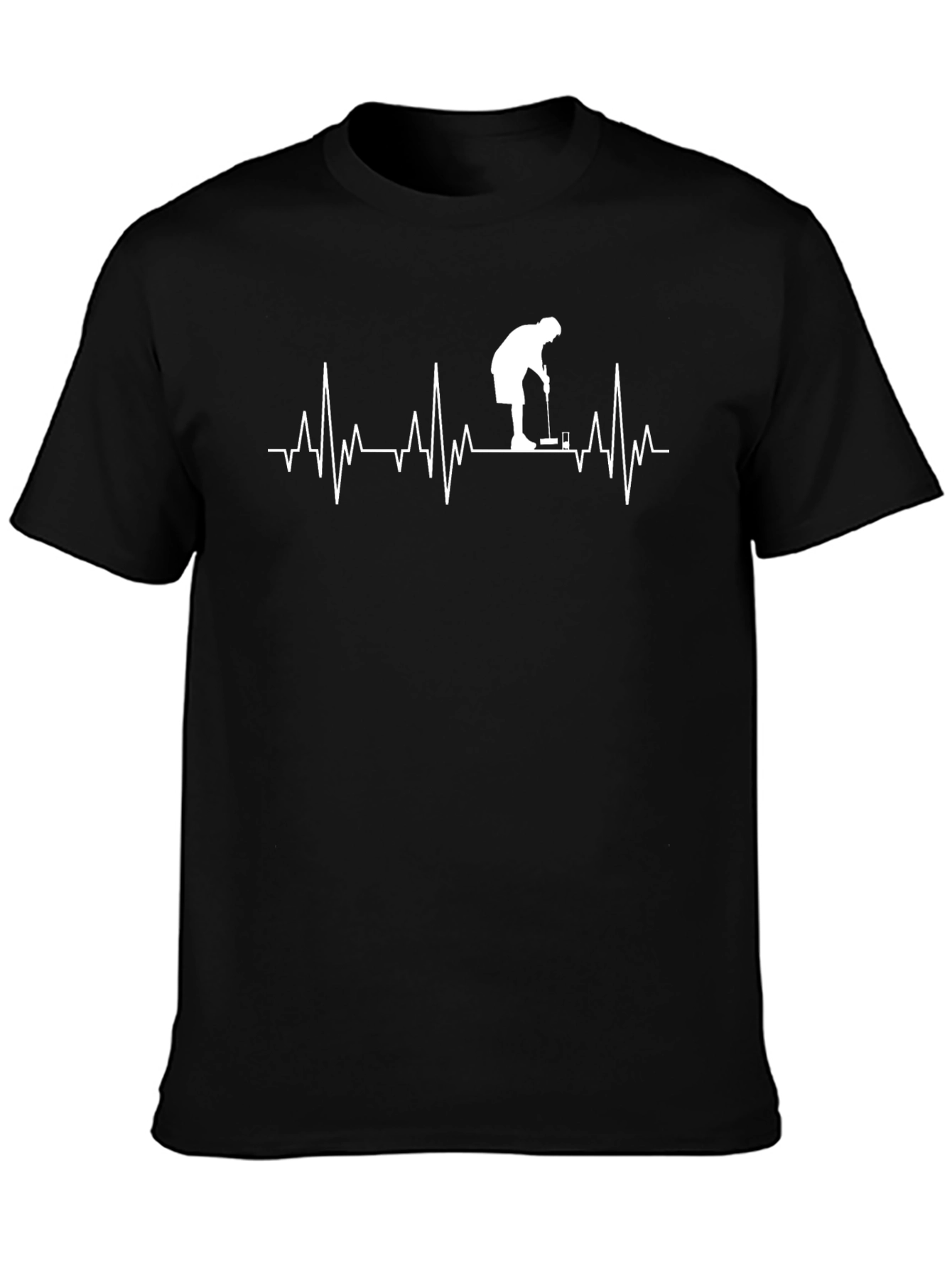 Golf Heartbeat T-Shirt | Sporty Tee for Golf Lovers