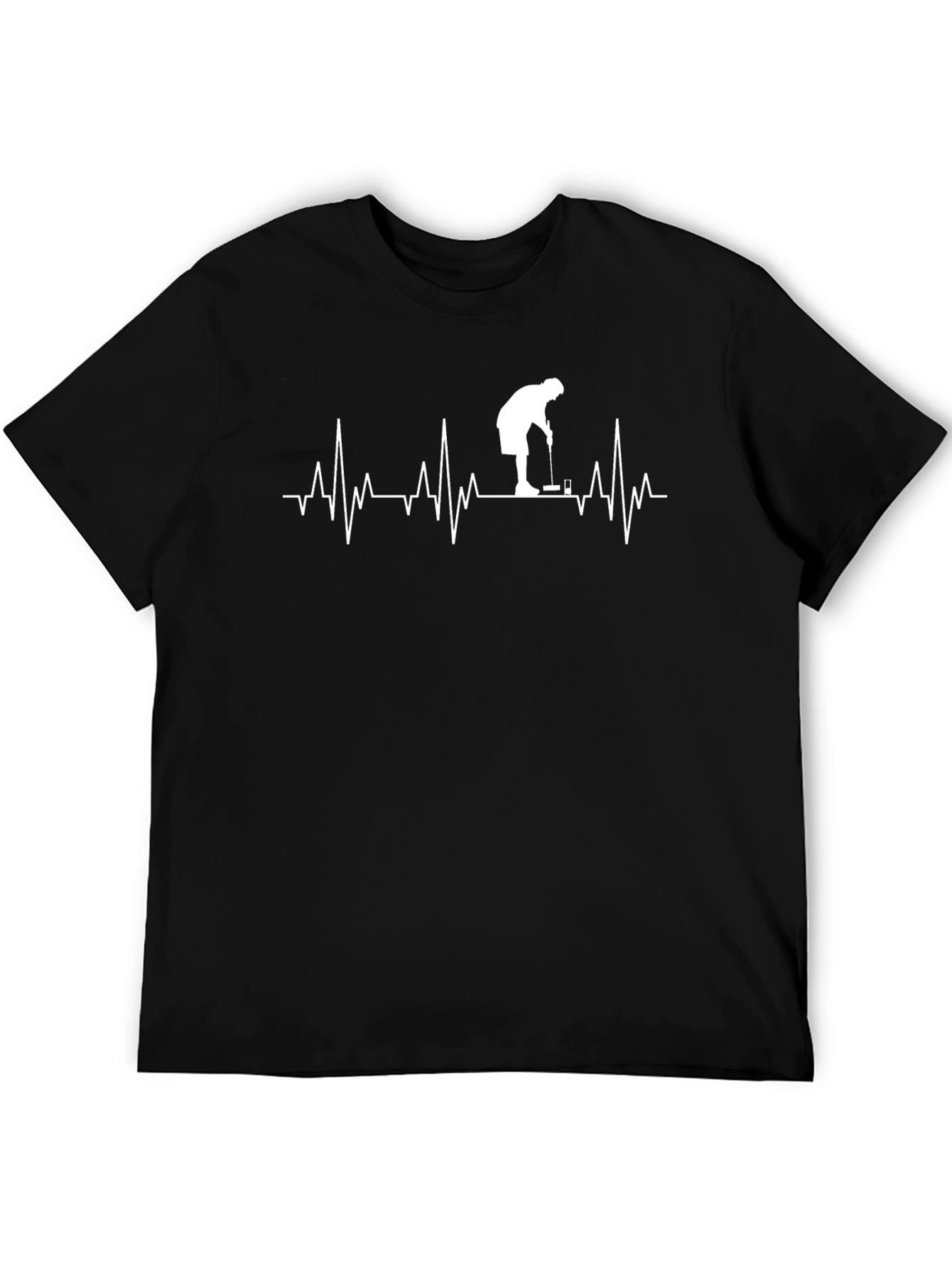 Golf Heartbeat T-Shirt | Sporty Tee for Golf Lovers