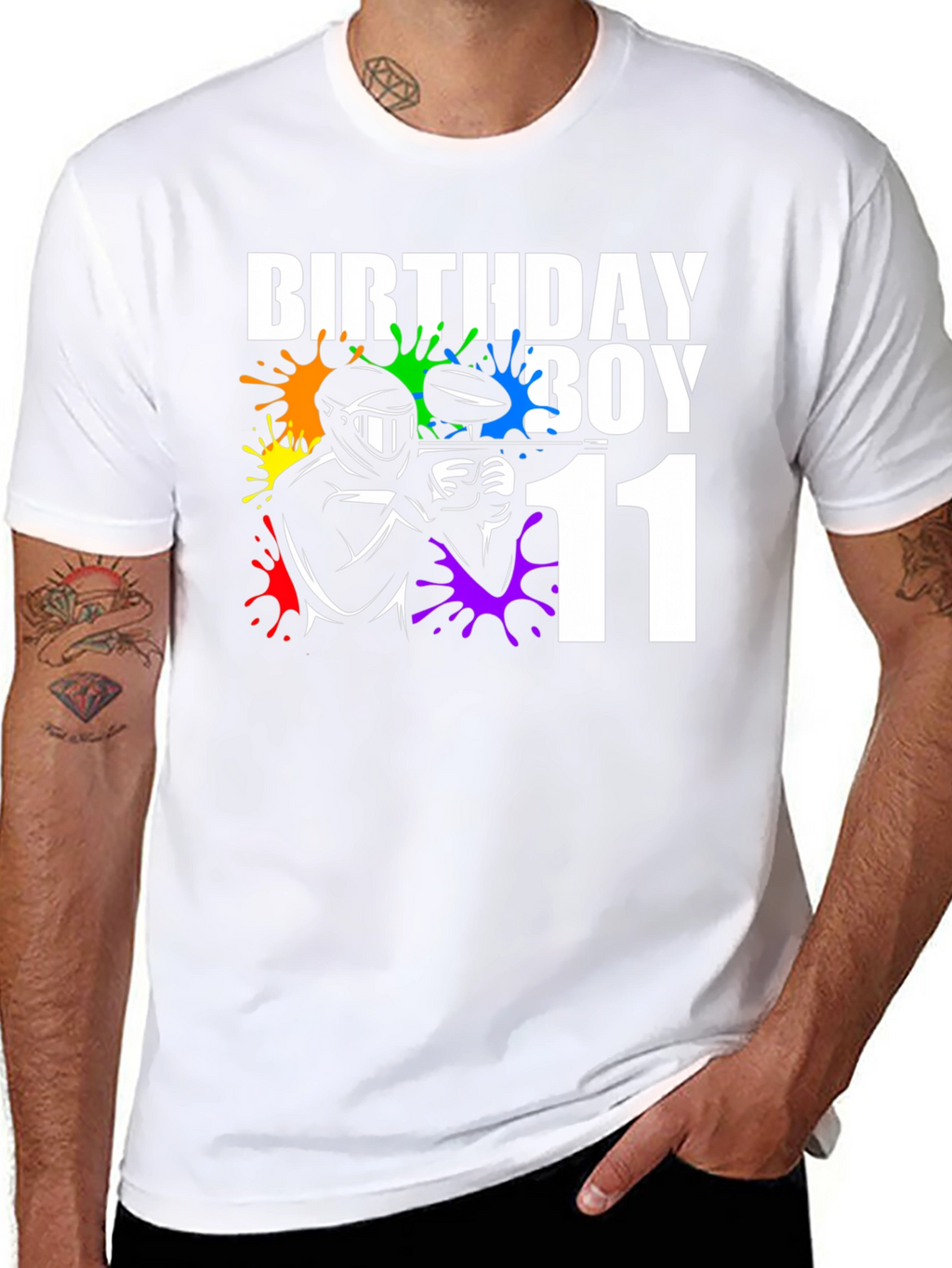 Birthday Boy Paintball 11th Birthday T-Shirt