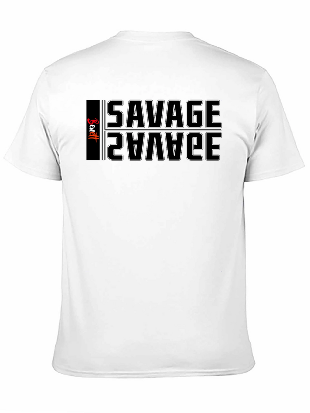 Savage Reflective Graphic Tee - Mens Black T-Shirt
