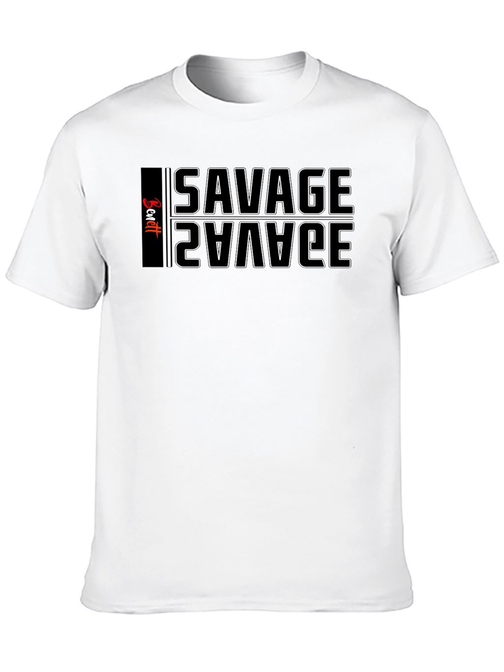 Savage Reflective Graphic Tee - Mens Black T-Shirt