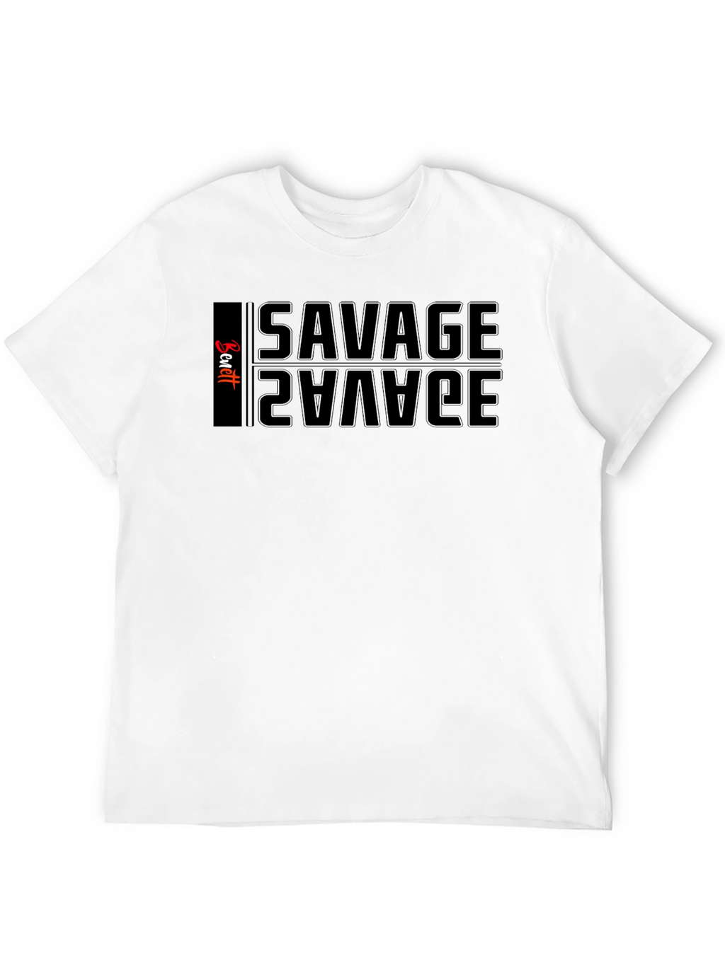 Savage Reflective Graphic Tee - Mens Black T-Shirt