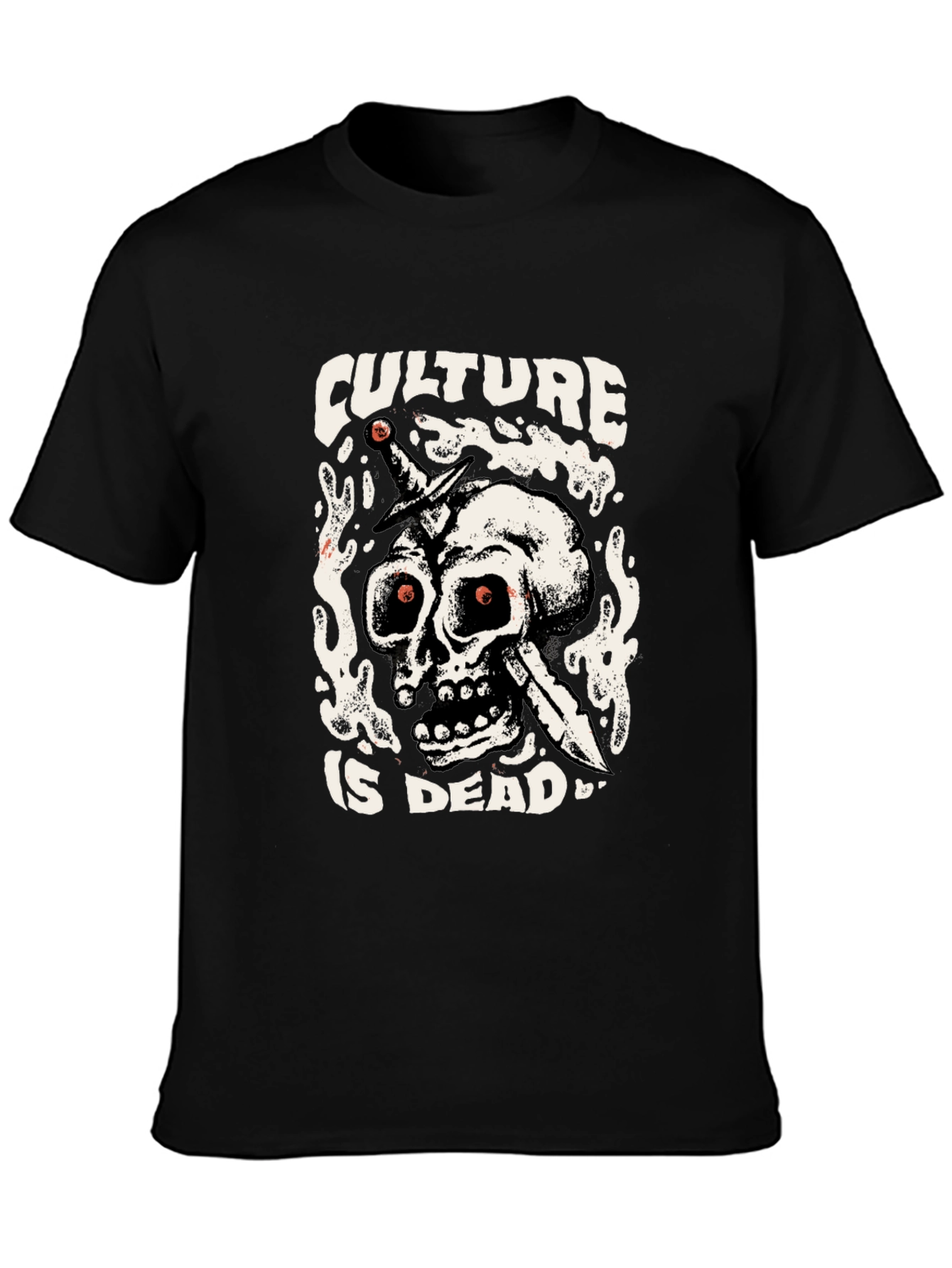 Culture is Dead Graphic T-Shirt - Black