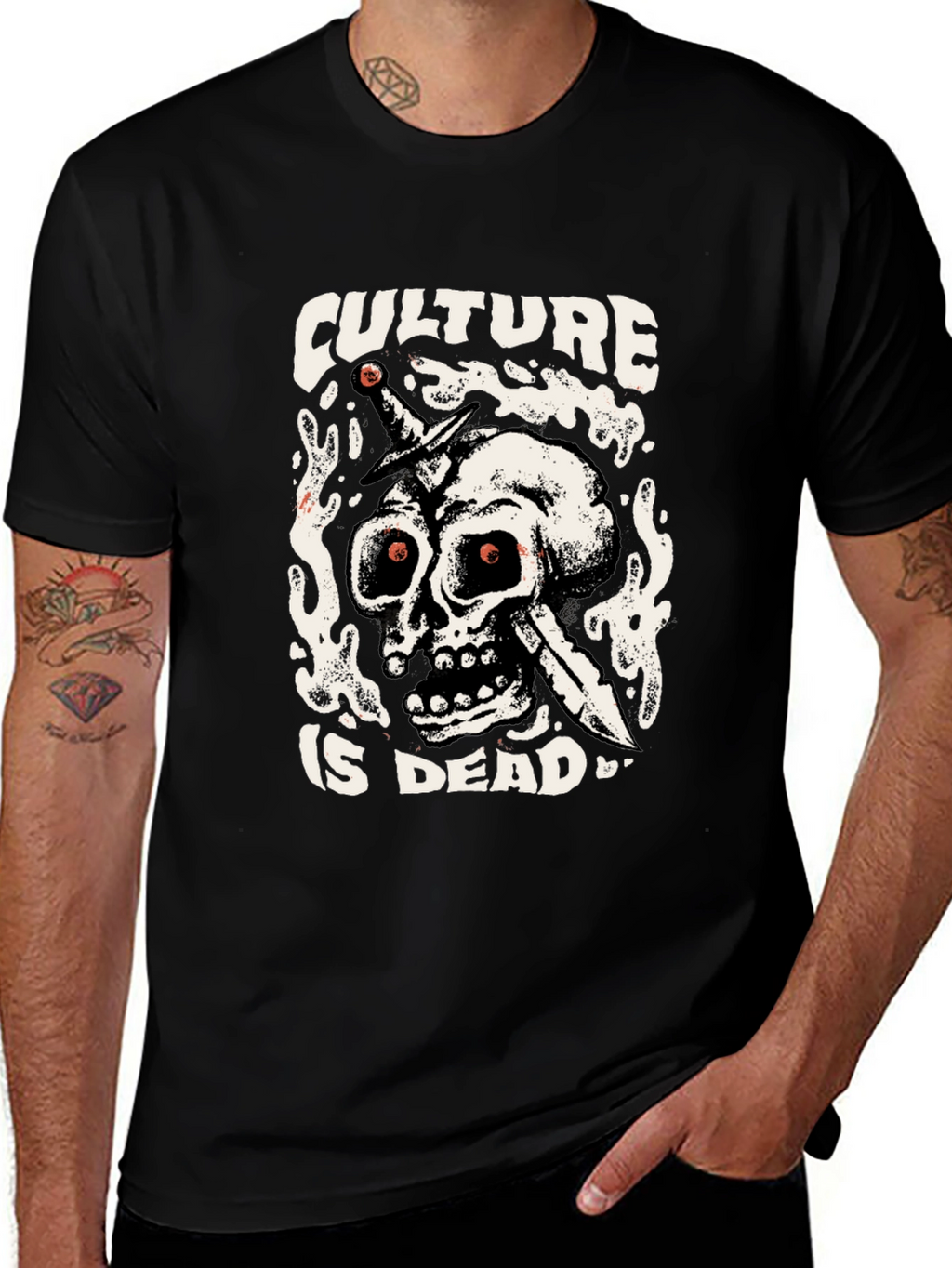 Culture is Dead Graphic T-Shirt - Black