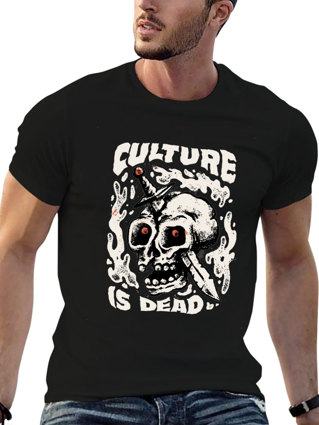 Culture is Dead Graphic T-Shirt - Black