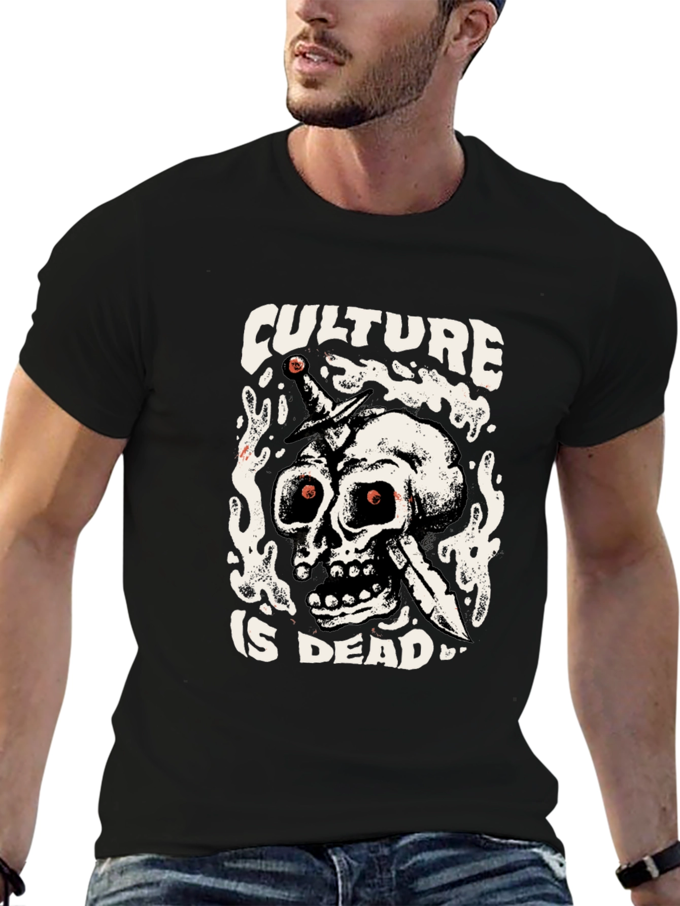 Culture is Dead Graphic T-Shirt - Black