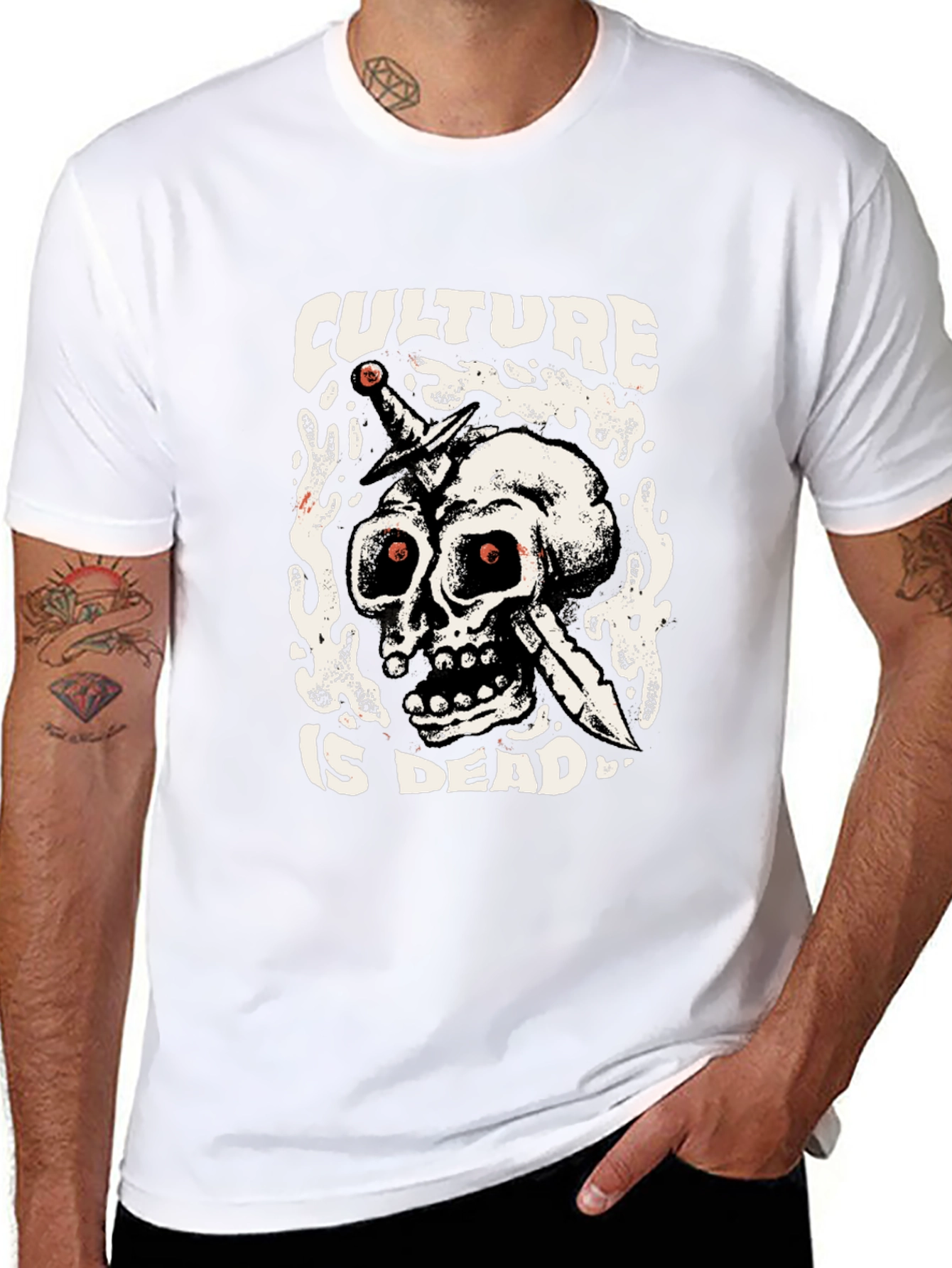 Culture is Dead Graphic T-Shirt - Black