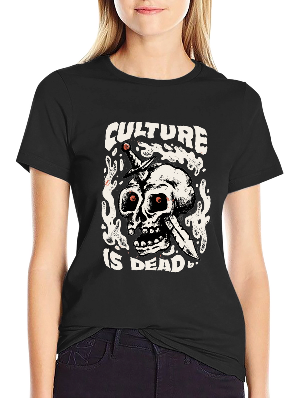 Culture is Dead Graphic T-Shirt - Black