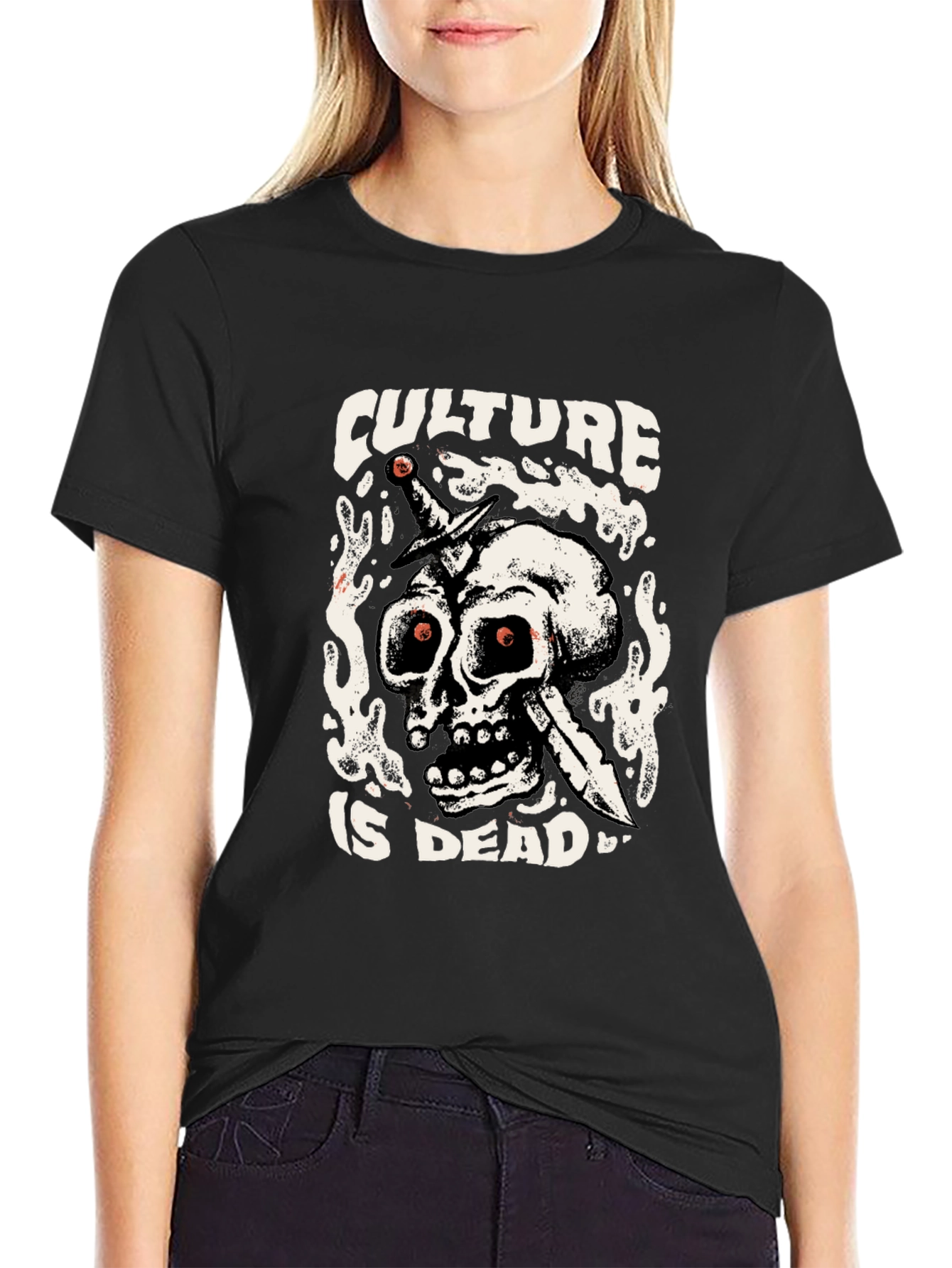 Culture is Dead Graphic T-Shirt - Black