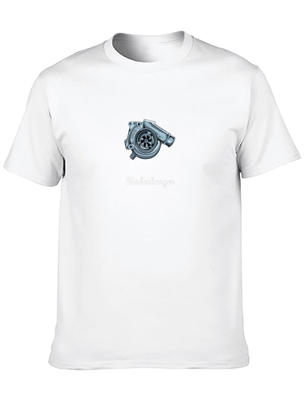 Turbocharger Graphic Tee - Black Cotton T-Shirt