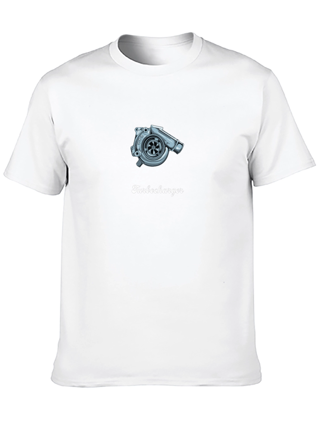Turbocharger Graphic Tee - Black Cotton T-Shirt